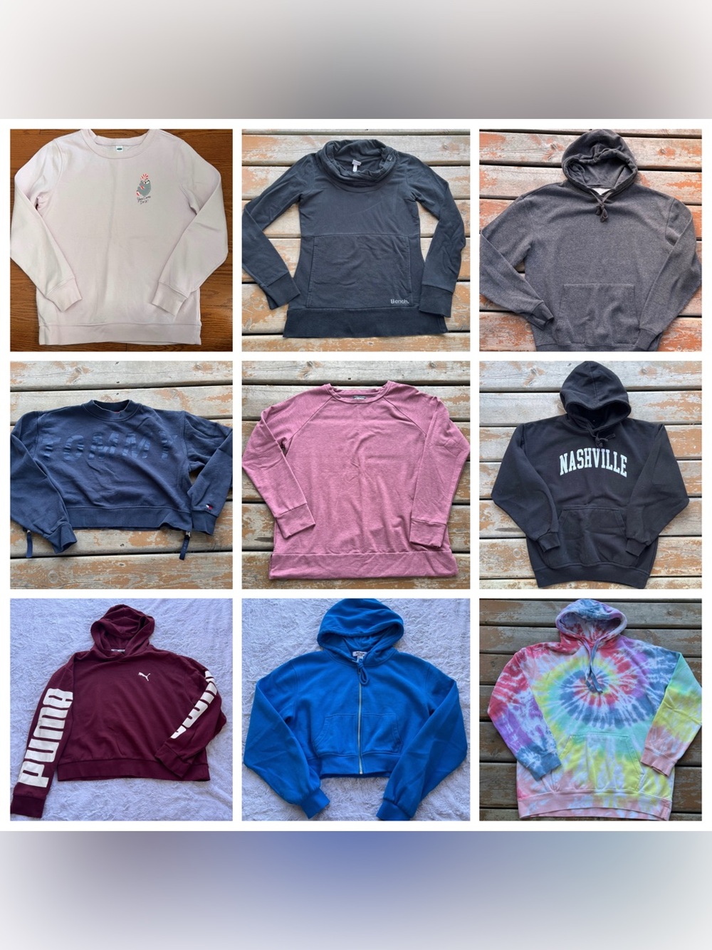 Women’s Size Small Fall & Winter Hoodie & Sweater Lot - 9 Items